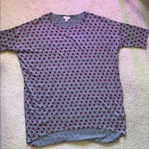 LuLaRoe Polka Dot Minnie Mouse Irma Shirt